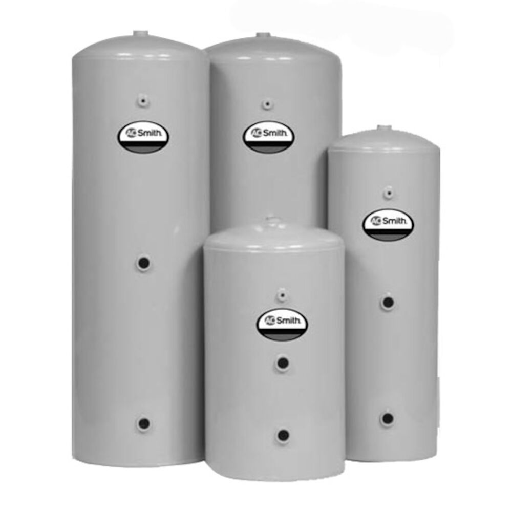 A.O. Smith® 100130555 G Series Heavy Duty Glasslined Pump Tank, 42 gal Tank, 20" Diax35-7/8" H, 125 psi