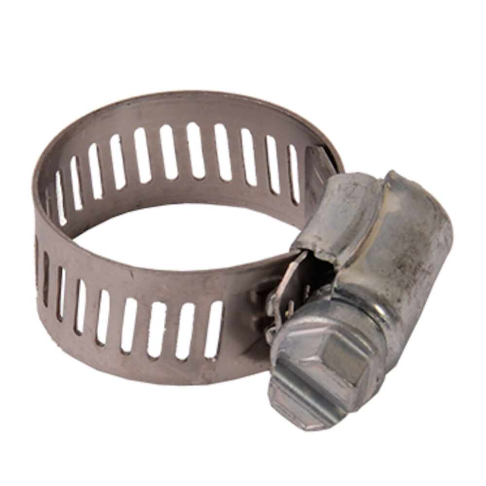 Diversitech Devco® HC5410 Hex Screw Hose Clamp, #10 SAE Hose, 9/16 to 1-1/8" OD, Stainless Steel Band, Pack of 6