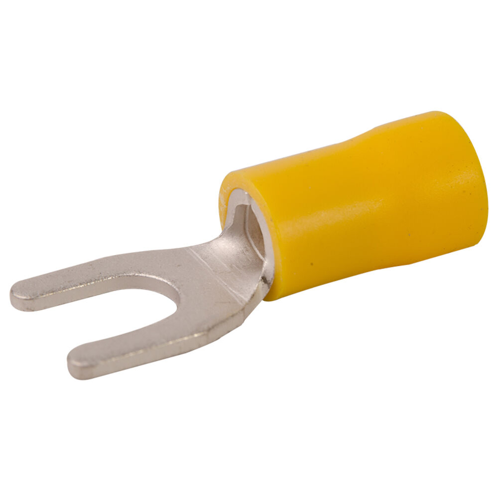 Diversitech Devco® 6255LX Insulated Solderless Spade Terminal, 12 to 10 AWG Conductor, Copper Alloy, Pack of 50