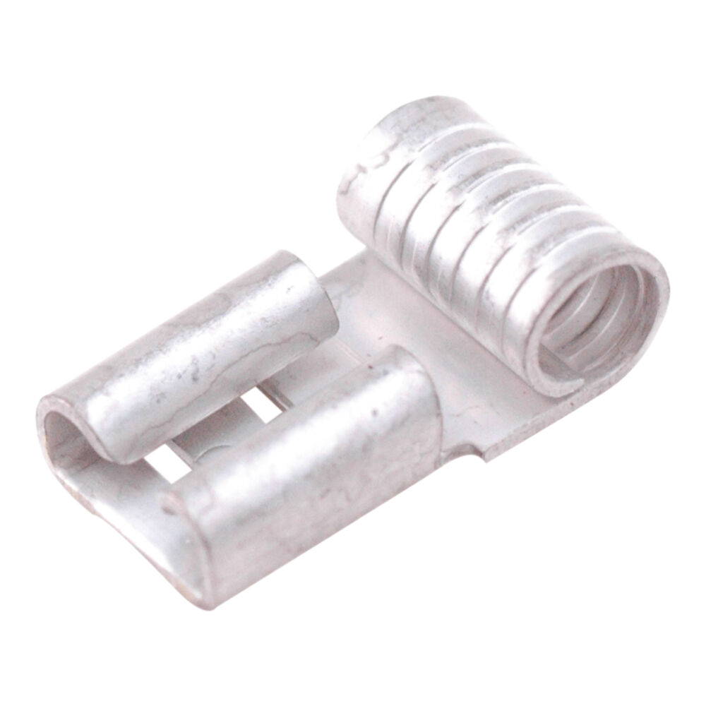 Diversitech Devco® 6224 Slip-On Flag Terminal, 12 to 10 AWG Conductor, 1/4" Tab, Non-Insulated, Pack of 20