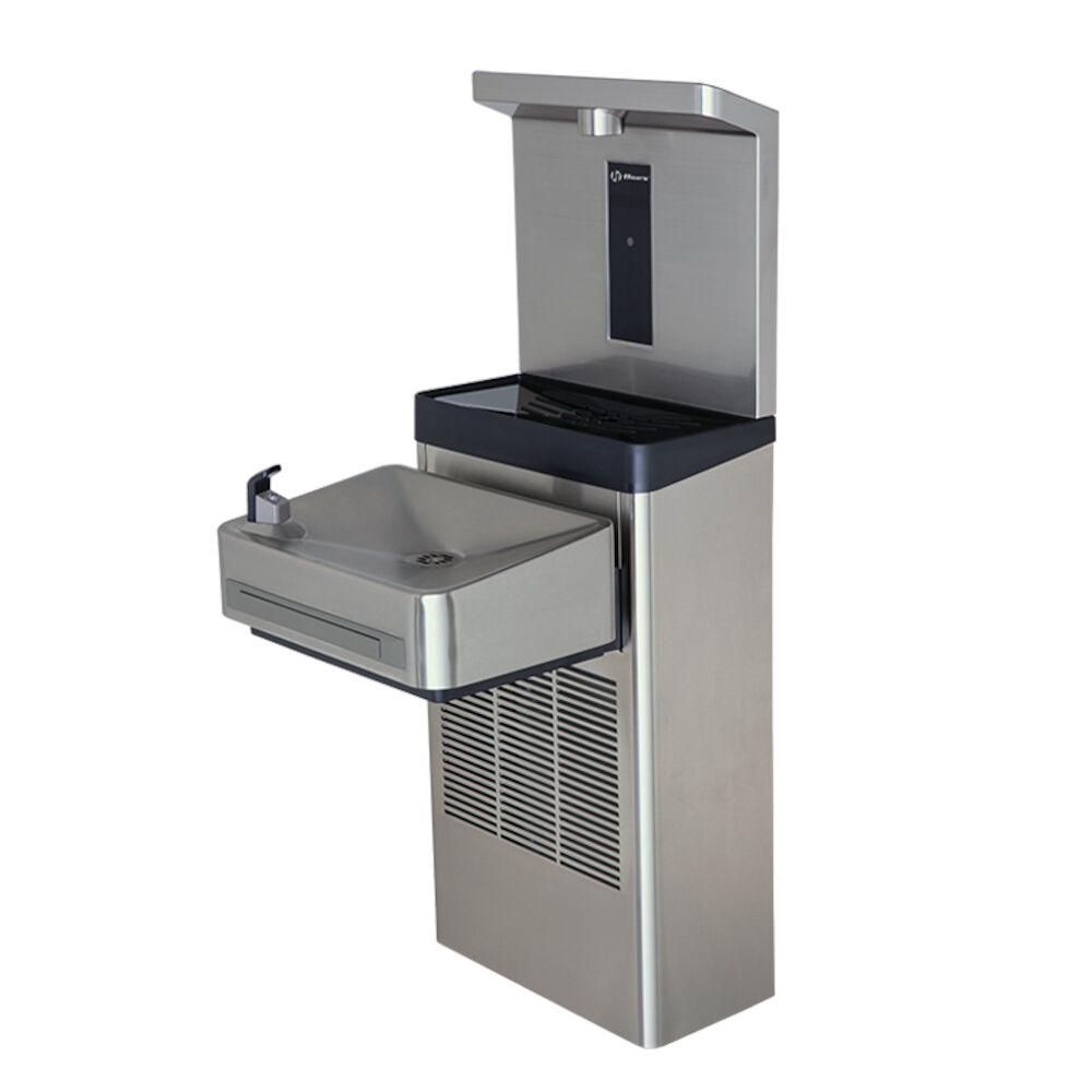 Haws® 1211S Wall Mount ADA Non-Filtered Water Cooler w/ Bottle Filler, Stainless Steel