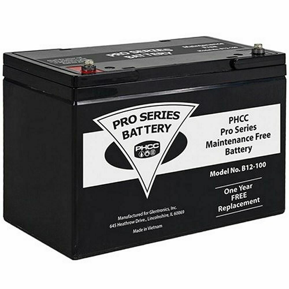 Glentronics B12-100 Pro Series 12-Volt 100-Amp Hour Maintenance Free AGM Standby Battery
