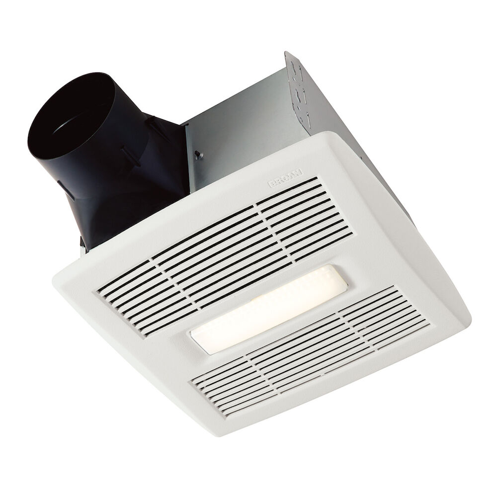 Broan® AE80BL InVent™ Single Speed Fan/Light, 80 cfm, 4" Duct, 26.9 W, 120 V, 0.5 A