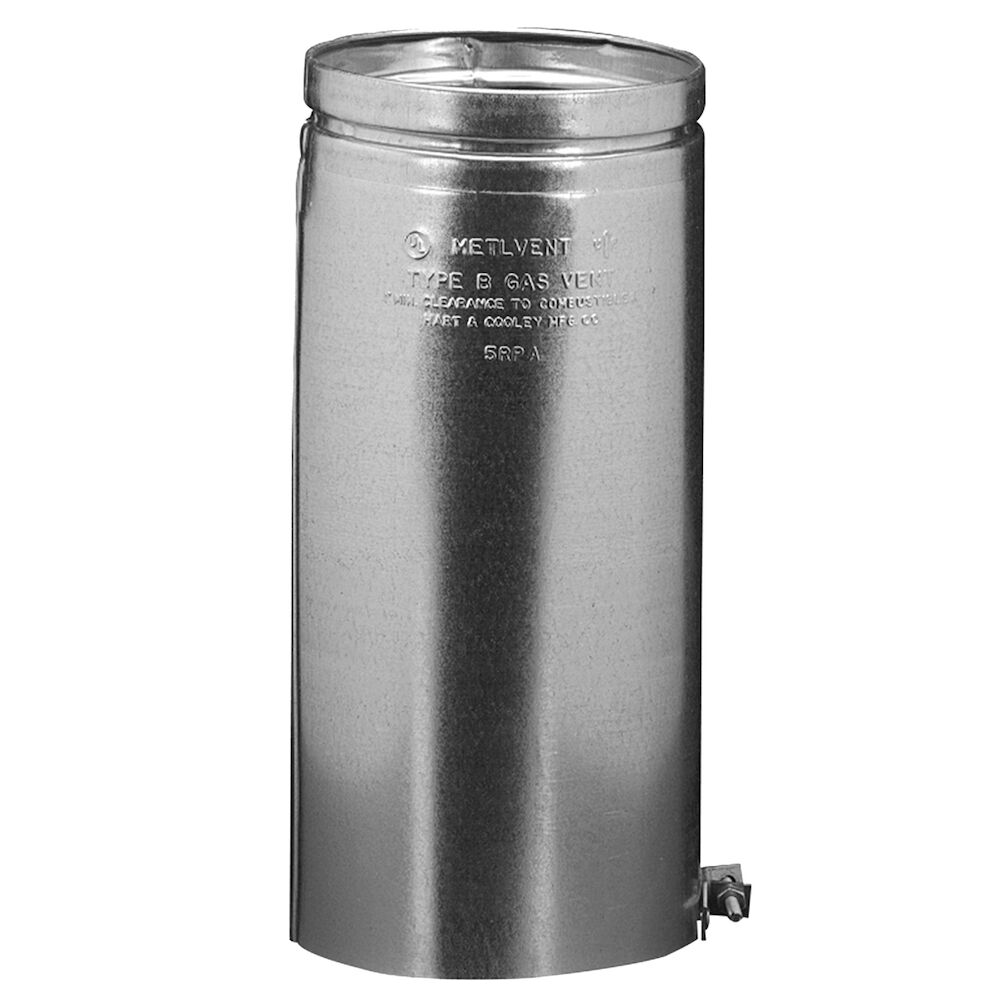 Hart & Cooley® 10RPA RPA Gas Vent Pipe, Steel/Aluminum, 10" IDx11-1/8" OD Diax18" Adjustable L, Galvanized, Domestic