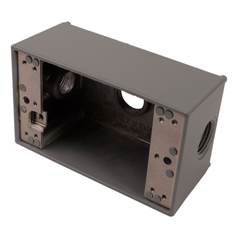 Diversitech Devco® PI385 Heavy Duty Weatherproof Box With Closure Plug, Die Cast Aluminum, 19 cu-in, Domestic