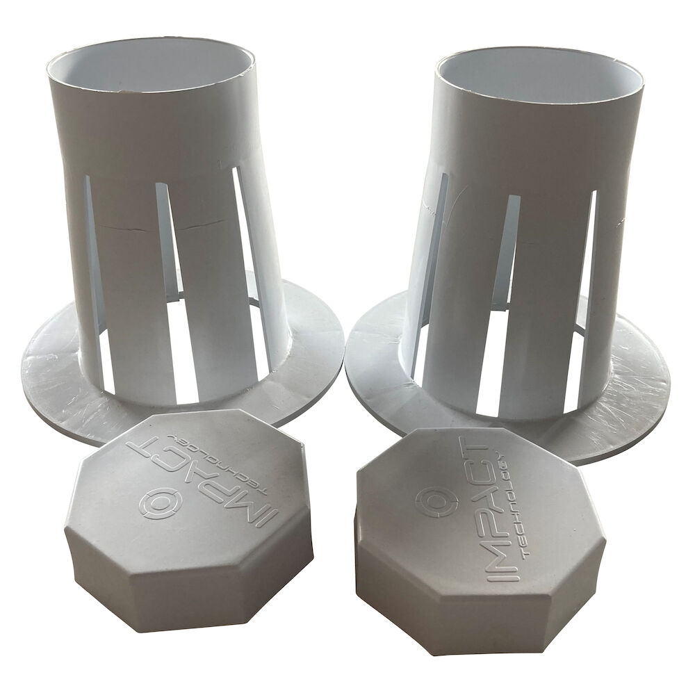 OPK4EZ Bases & Caps, EZFLOW Drain Field Observation Kit, 2 Pack