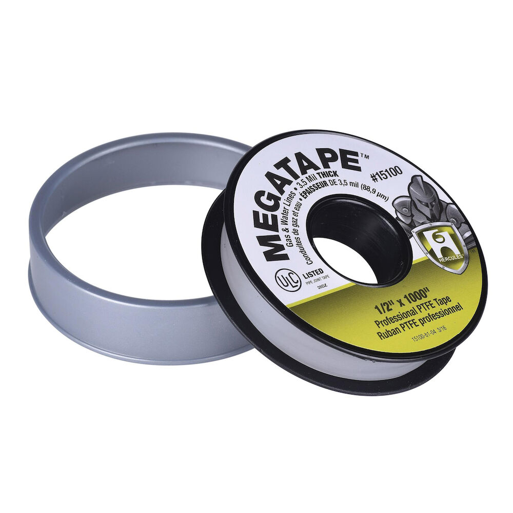 Hercules® 15100 Megatape, 1/2x1000" Pipe Joint Tape