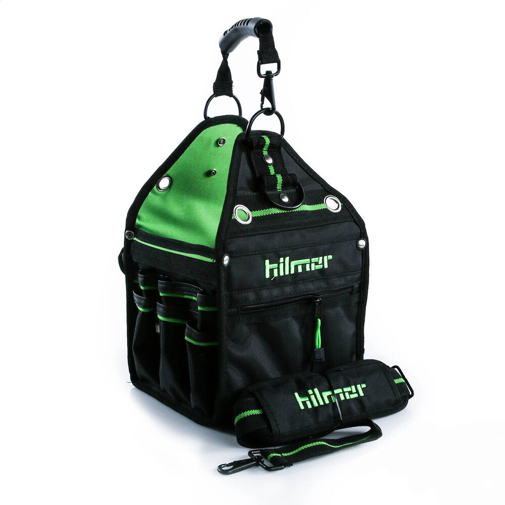 Hilmor® 1839078 HVAC/R Tote, Black/Green