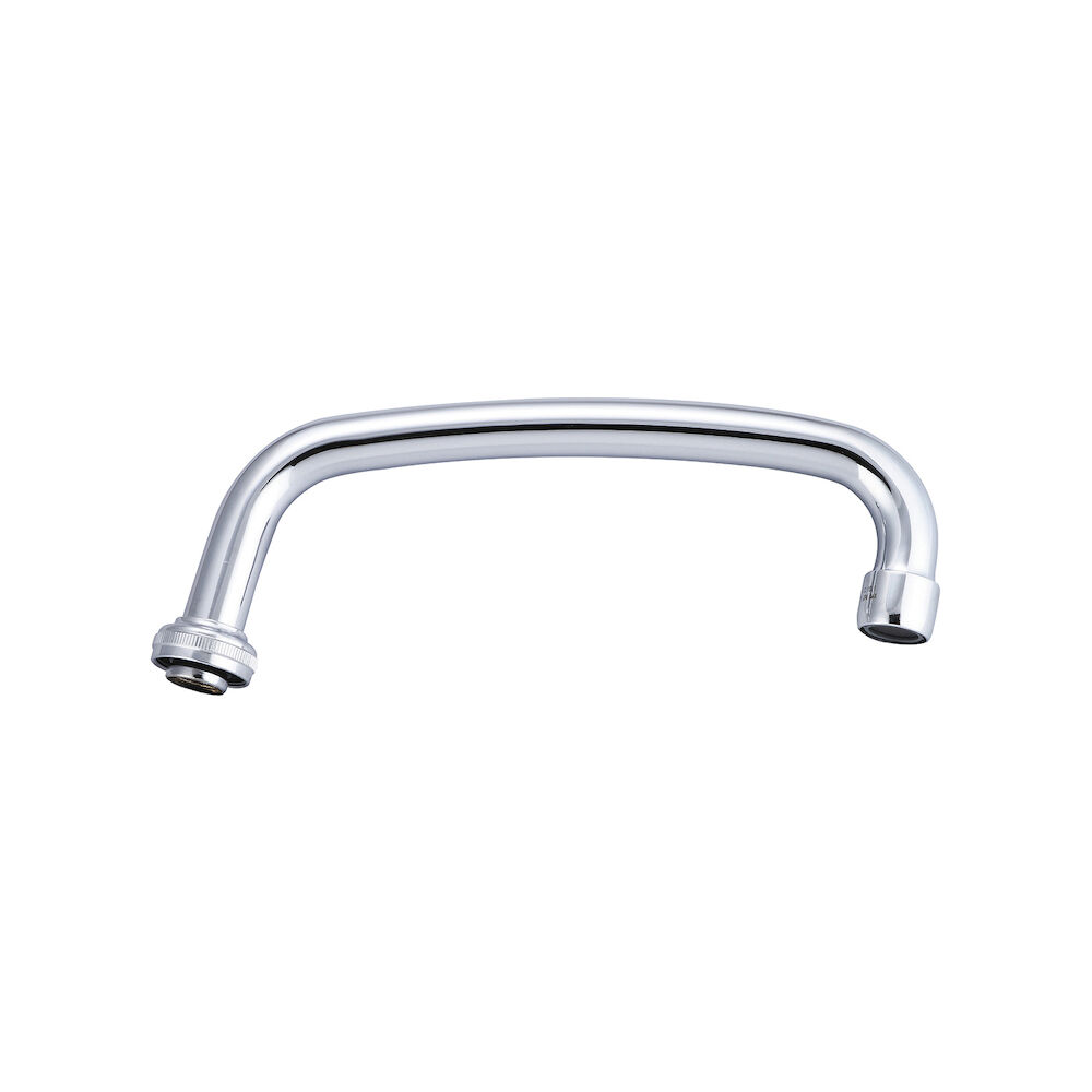 Central Brass SU-363-RA Tube Spout, Polished Chrome