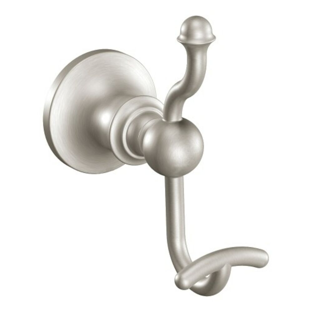 DN4403BN Vale Brushed Nickel Double Robe Hook
