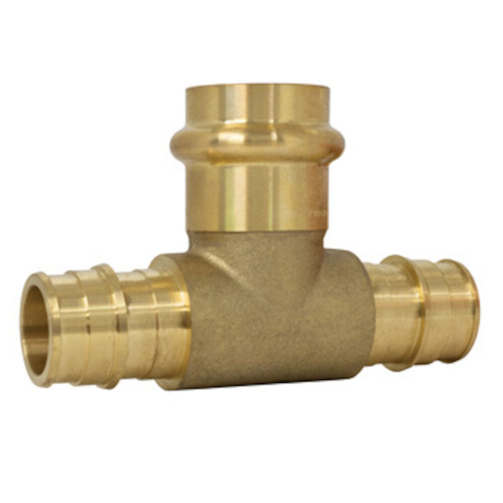 Webstone H-36852W PEX Tee, 1/2" F1960 Cold Expansion PEX x F1960 Cold Expansion PEX  x Press LF