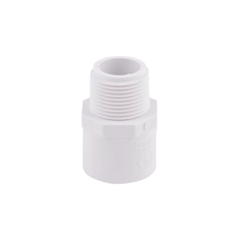 ALLIED™ 436-007-10 Adapter, 3/4 in, Socket x MNPT, SCH 40/STD, PVC