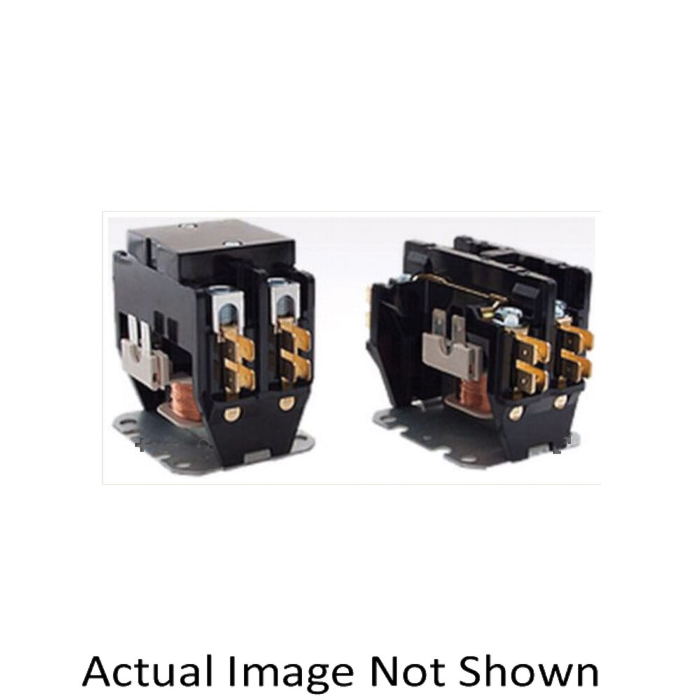 ALLIED™ 21J0301 Contactor w/ Cover, 24 V V Coil, DPDT Contact, 2 Poles