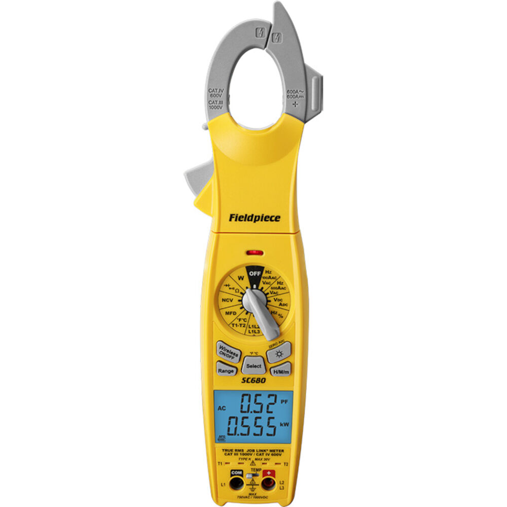 Fieldpiece SC680 Wireless Power Clamp Meter w/ True RMS