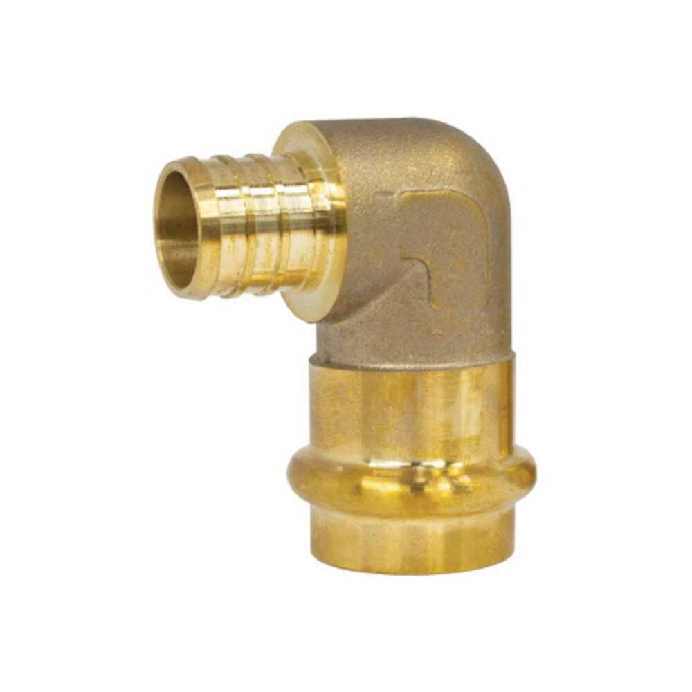 H-16842W 1/2PRSxF1807 LF BRS PEX 90 TRNS ELL