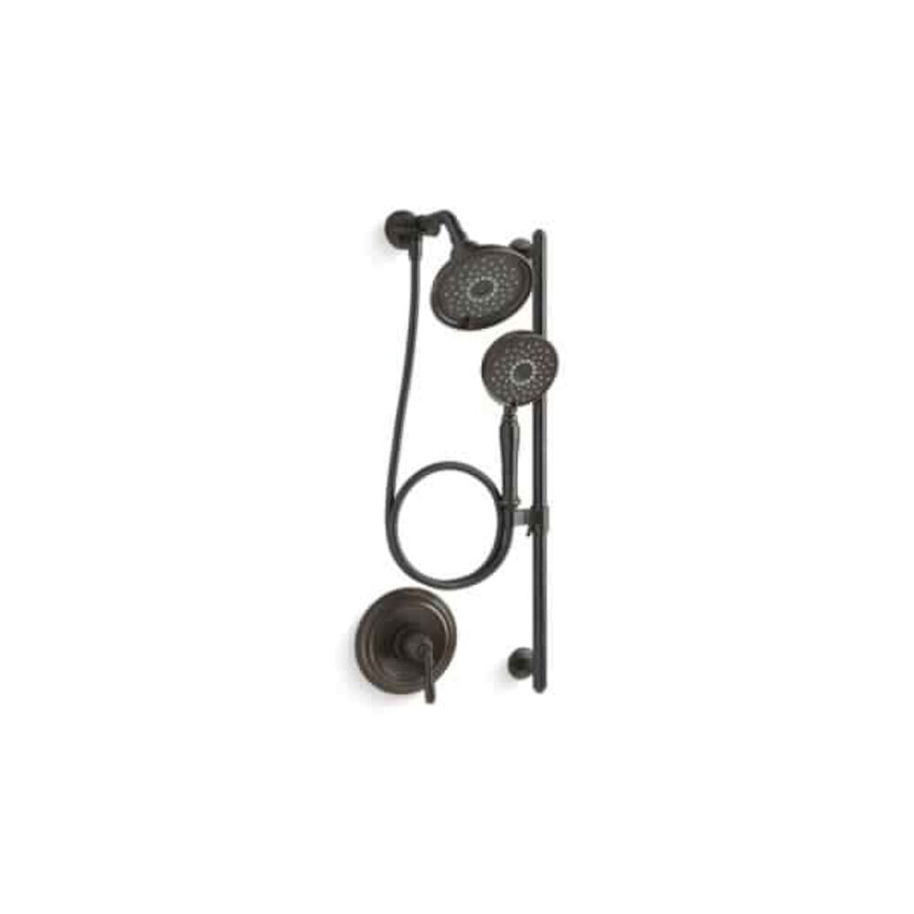 Kohler® 22179-2BZ Bancroft® Essentials performance Showering Package, Oil Rubbed Bronze