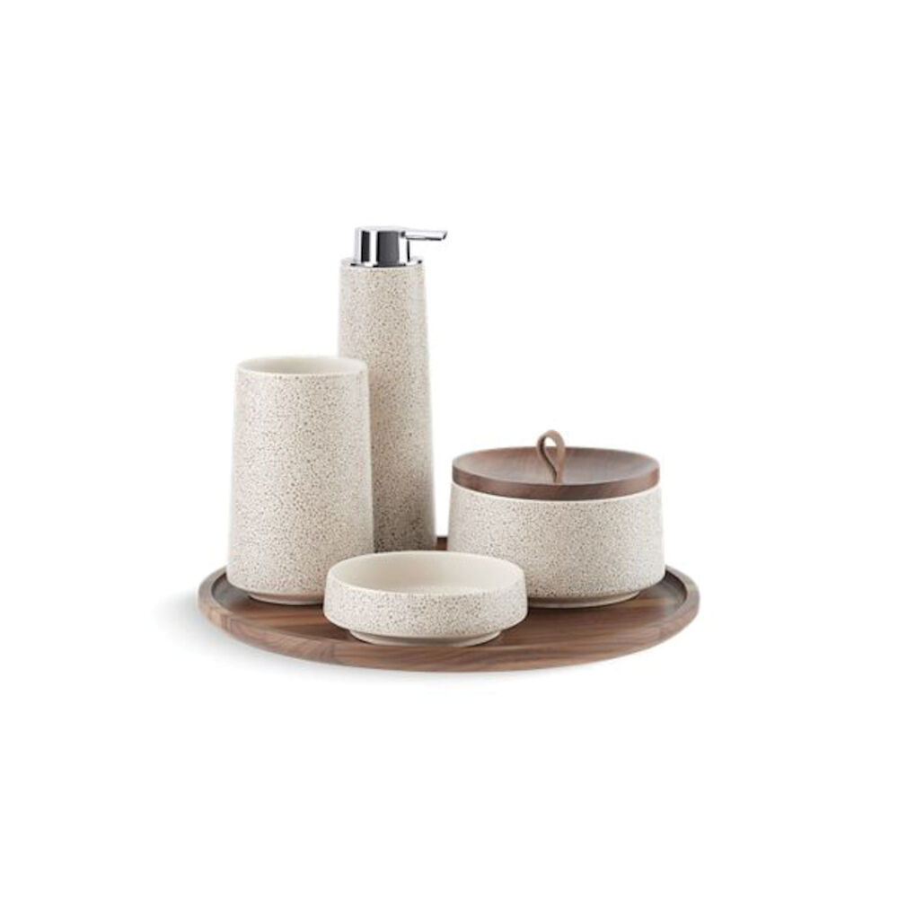 Kohler® 29590-SSP-HDN Bente™ Freestanding Accessory Set, 8-1/16" OAH, Ceramic