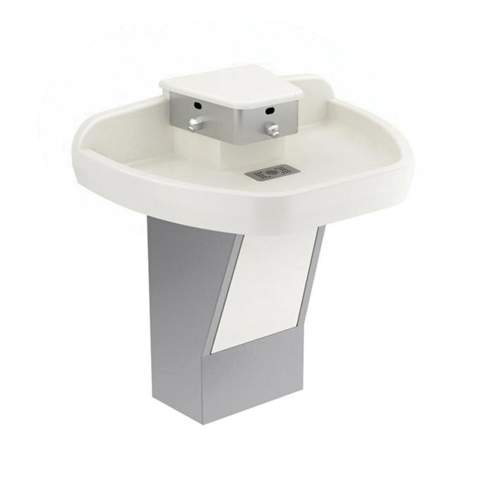 3850829 EW-F43000 3-Station Enclosed Lavatory System Sink, Floor Mount, Sloan Stone®