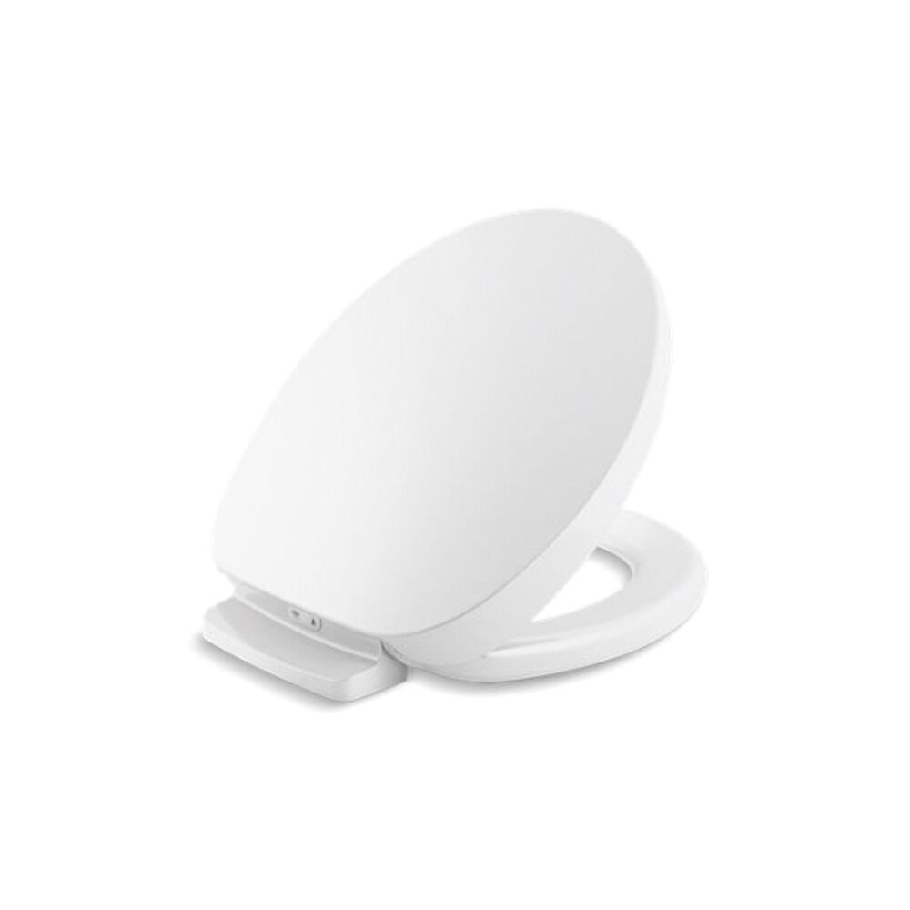 Kohler® 10515-0 PureWarmth® Heated Toilet Seat, Round Front Bowl, Closed Front, Plastic, White, Quick-Release™/Color Matched Hinge