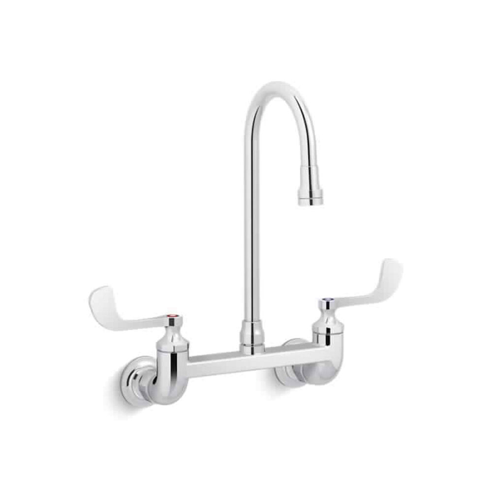 Kohler® 820T70-5AFA-CP Triton® Bowe® Utility Sink Faucet, Commercial, 1.75 gpm Flow Rate, 8" Center, Polished Chrome