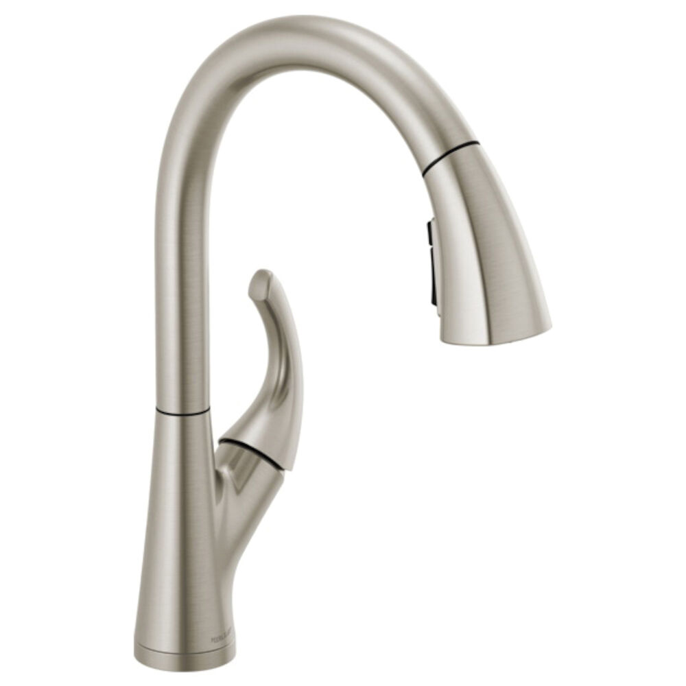 P7935LF-SS Parkwood™ Single Handle Pulldown Kitchen Faucet, Stainless Steel