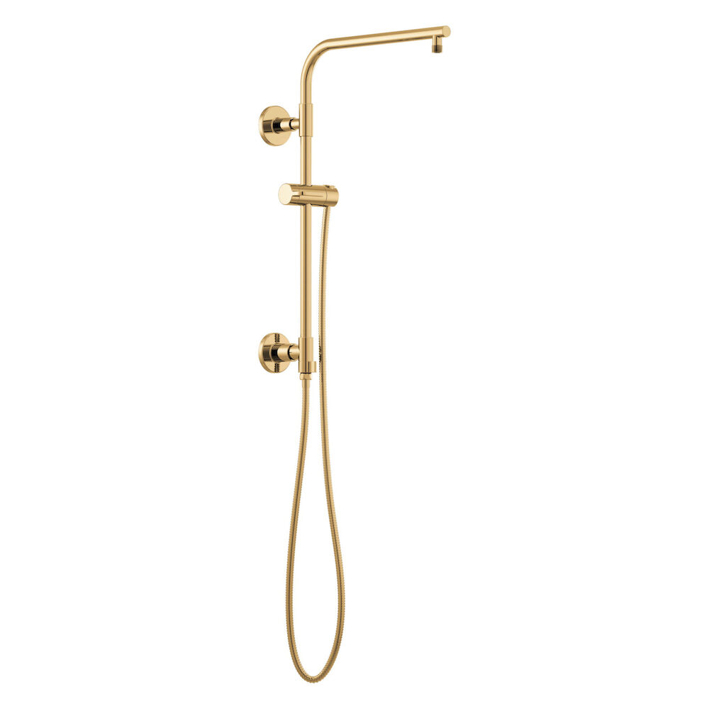 Brizo Essential™ Shower 18" Linear Round Shower Column, Polished Gold