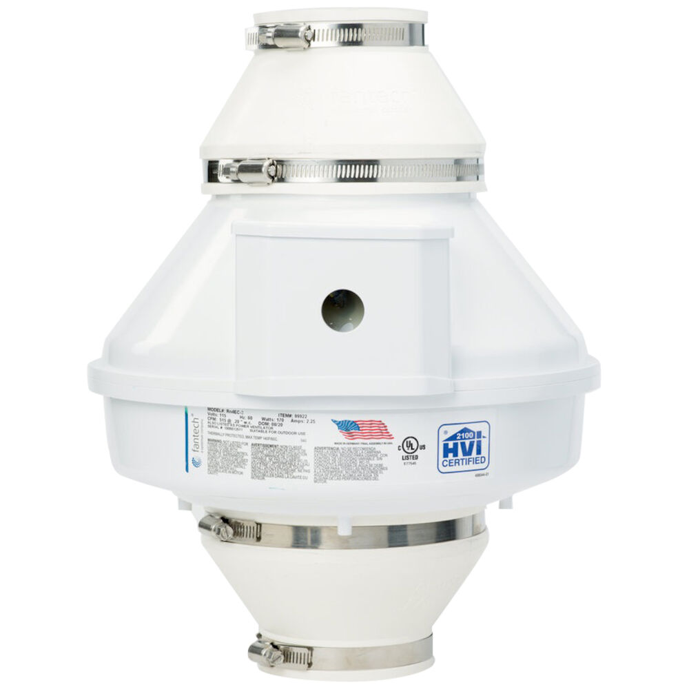 Fantech®  99923 Rn 4EC-4 Inline Radon Fan