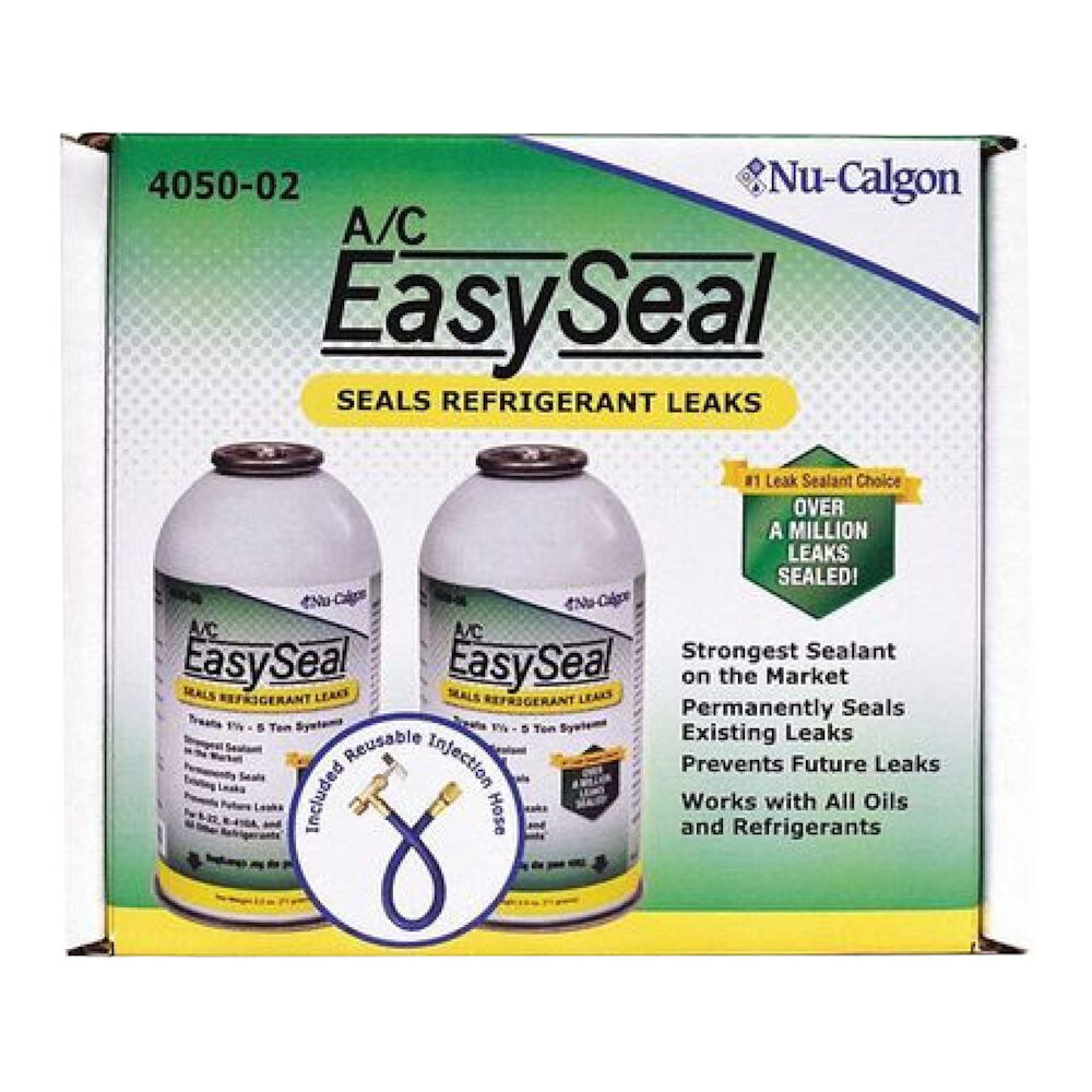 Nu-Calgon A/C EasySeal® 4050-02 Leak Sealant w/ Valve and Hose, Liquefied Gas, 9.1