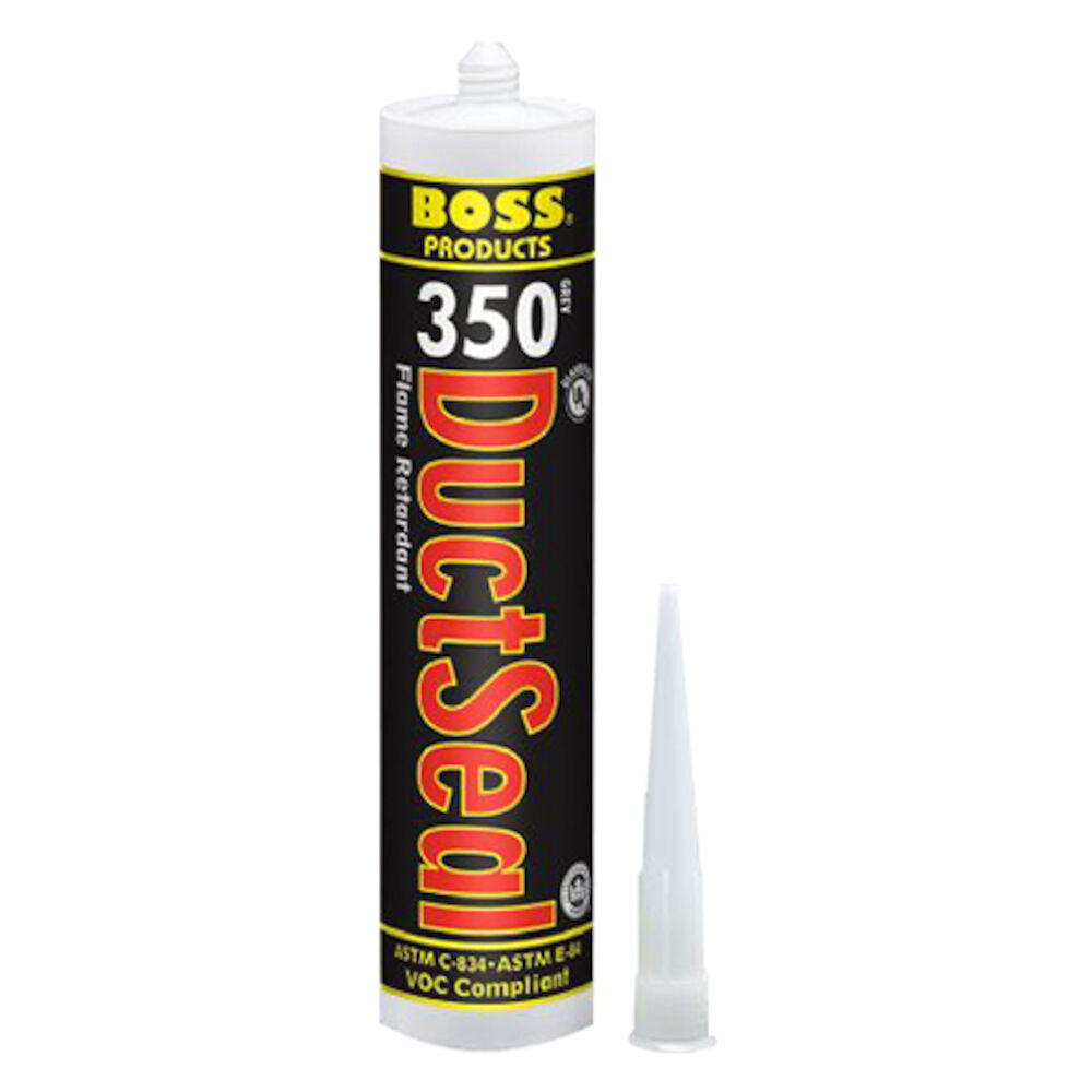 BOSS® by Soudal 350 Duct Flame Retardant Sealant,10 oz Cartridge, Gray