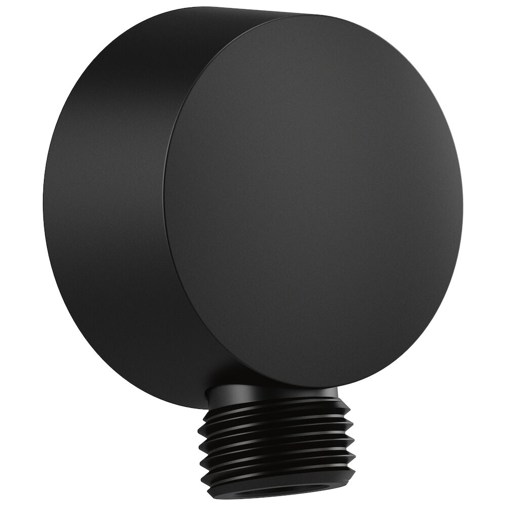 Brizo Essential™ Shower Handshower Wall Elbow And Gasket, Matte Black