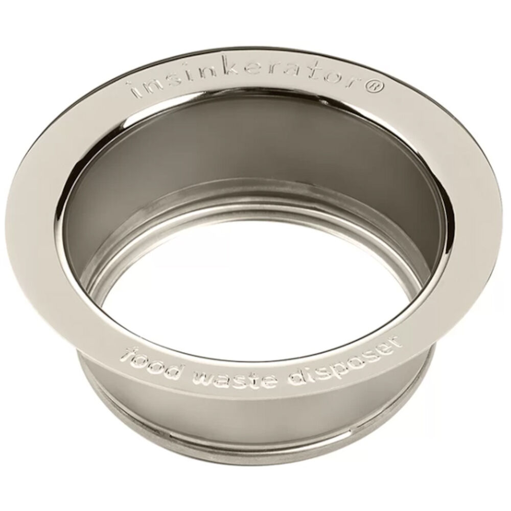 FLG-PN Polished Nickel Disposal Flange Basket Strainer Kitchen Sink Drain 77697