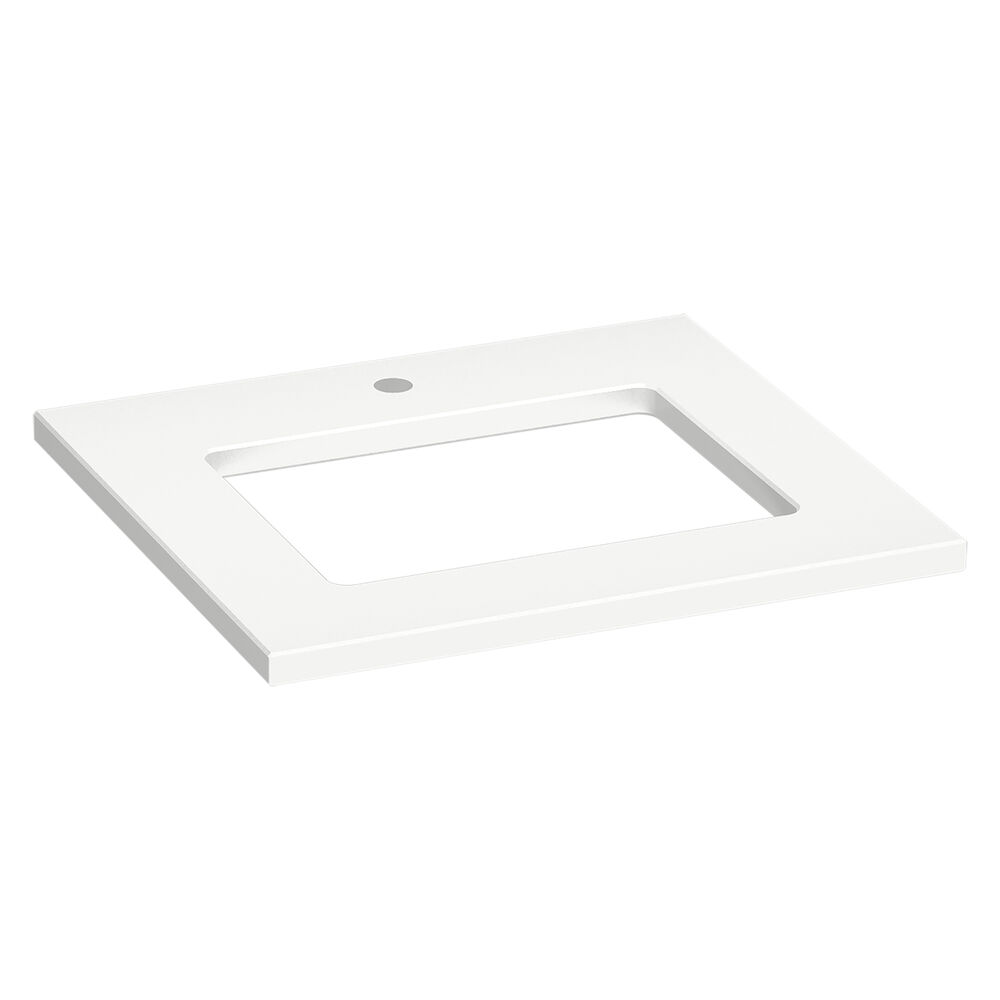 Kohler® 28246-MMW Silestone Quartz 25-in Vanity Top with Rectangle Cutout, Miami White