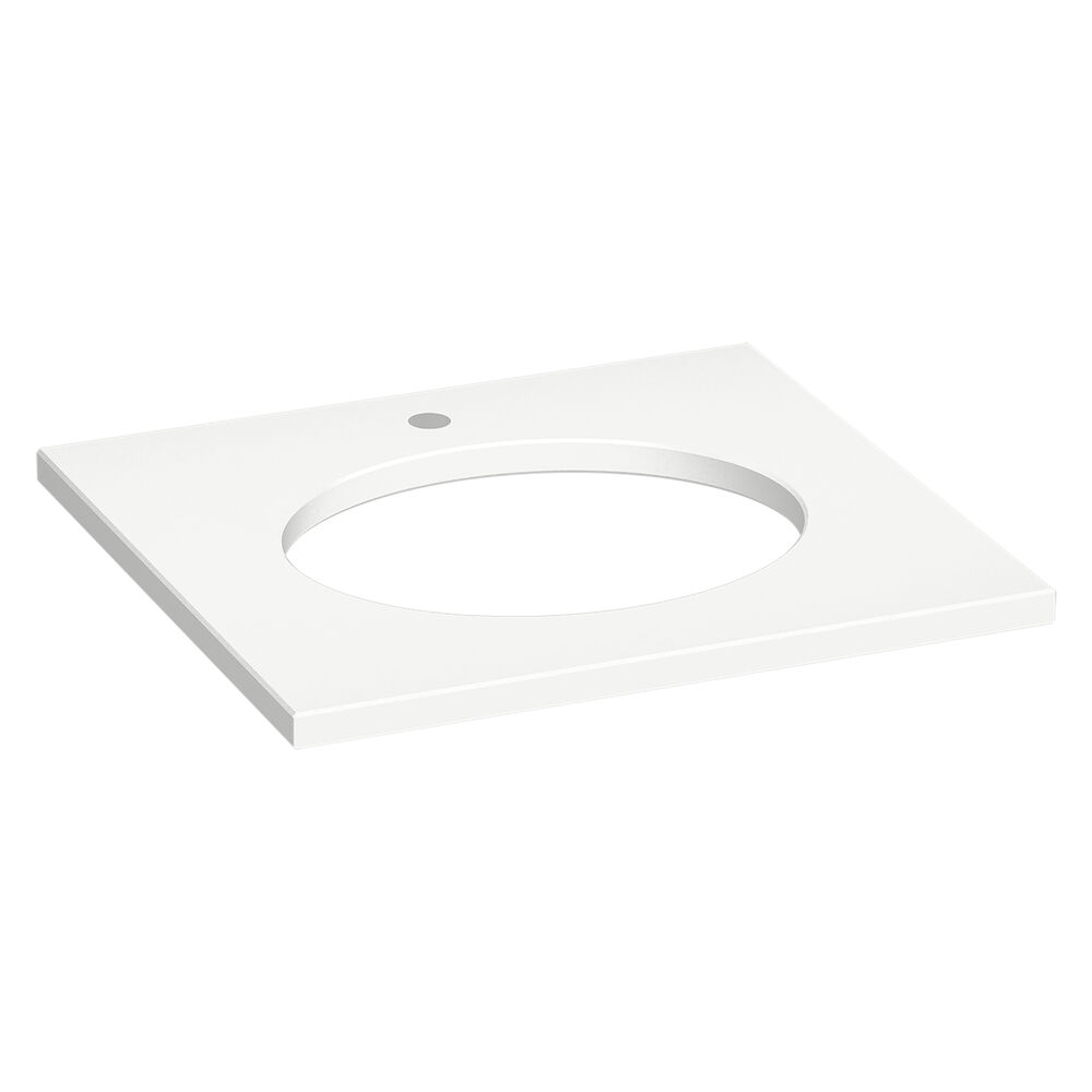 Kohler® 28247-MMW Silestone Quartz 25-in Vanity Top w/ Oval Cutout, Miami White
