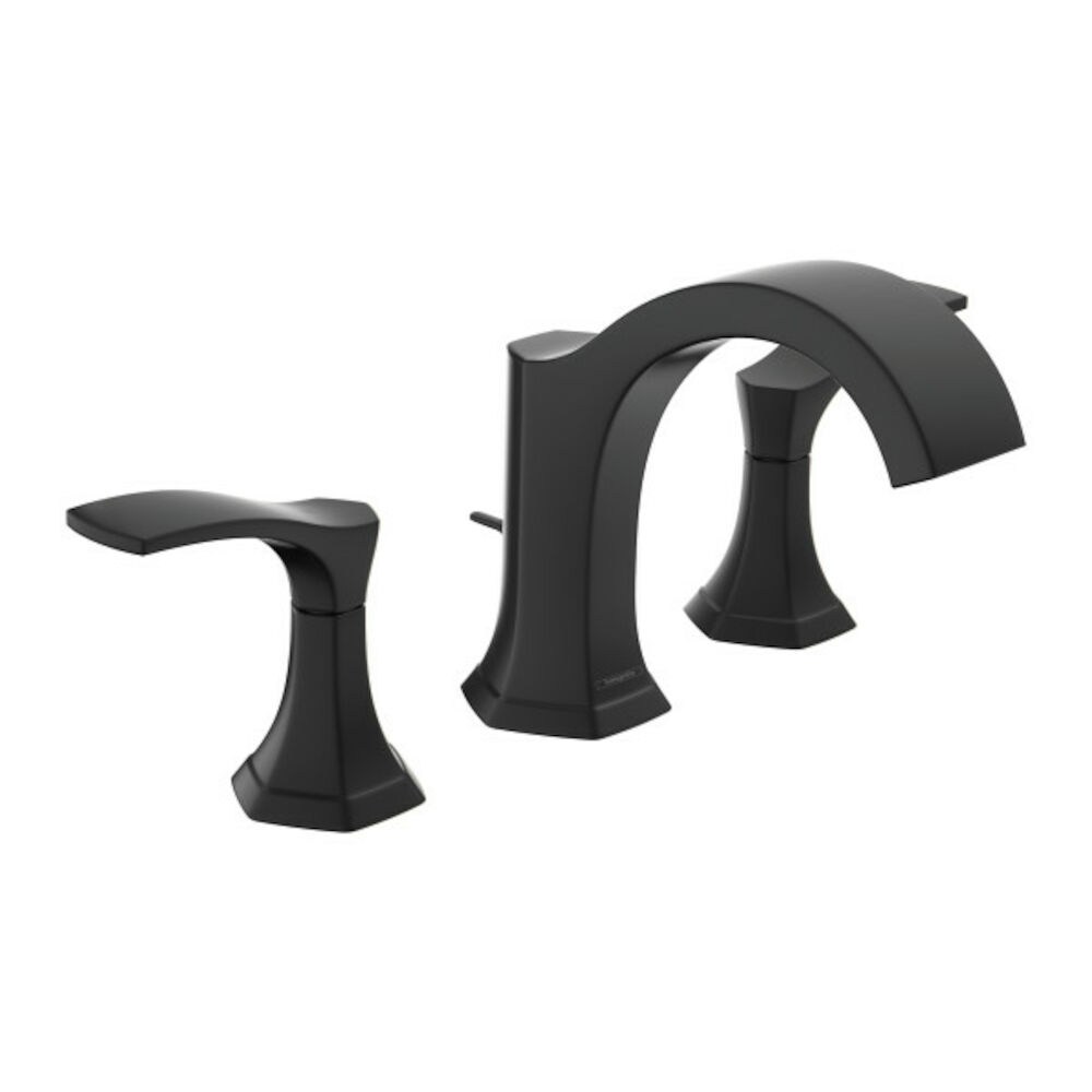 04813670 Locarno 8 in. Widespread 2-Handle Bathroom Faucet, Matte Black