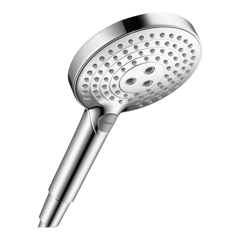 26037001 Hansgrohe Raindance Select S Handshower, 3-Jet PowderRain Technology, 2.5 gpm, Chrome