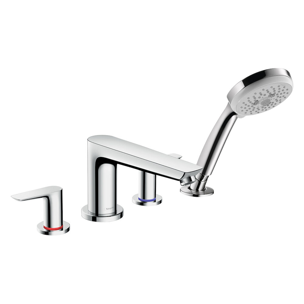 71744001 Talis E 4-Hole Roman Tub Set Trim w/1.8 gpm Handshower, Chrome