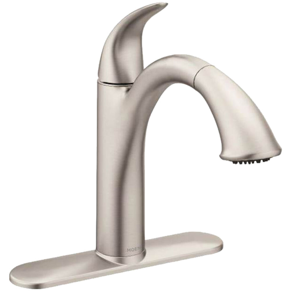 Moen® 7545SRS Camerist® Kitchen Faucet, 1.5 gpm, 1/3 Faucet Holes, Spot Resist® Stainless Steel, 1 Handle