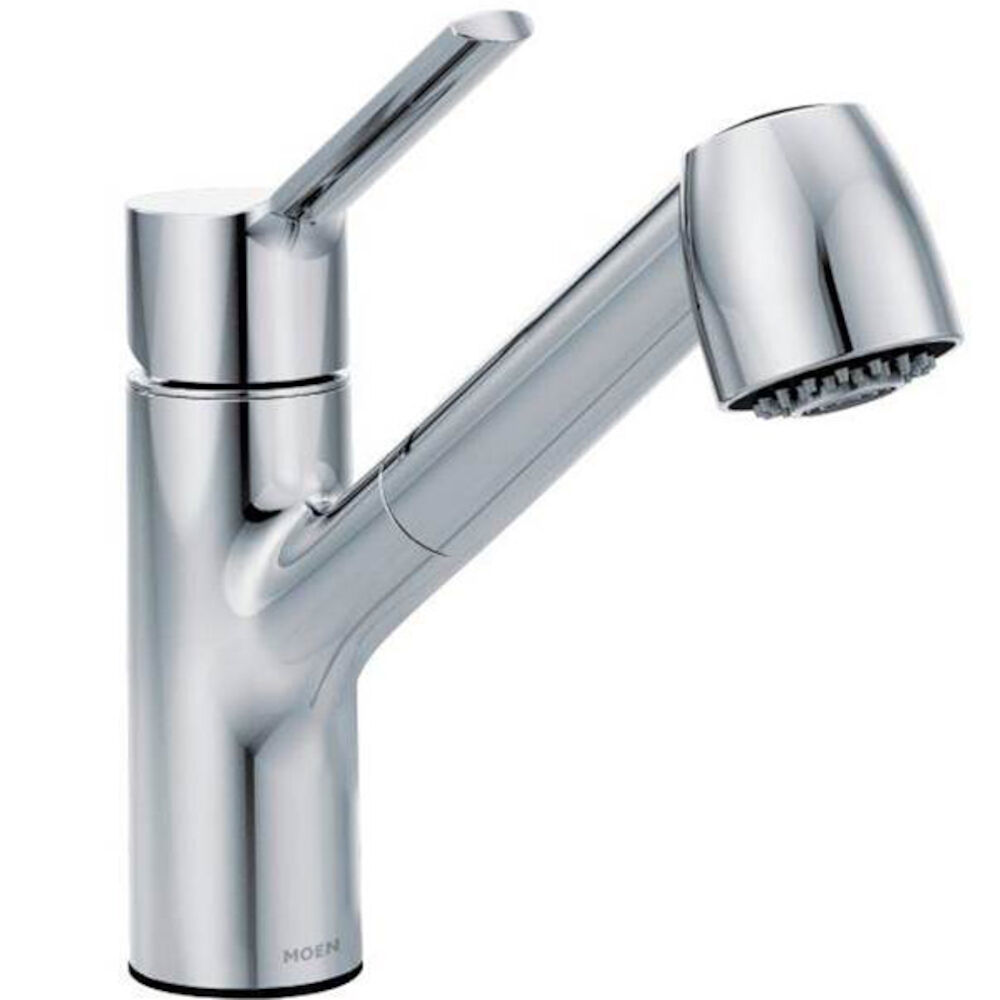 Moen® 7585C Method™ Pull-Out Kitchen Faucet, 1.5 gpm, 1/3 Faucet Holes, Chrome Plated, 1 Handle, Domestic