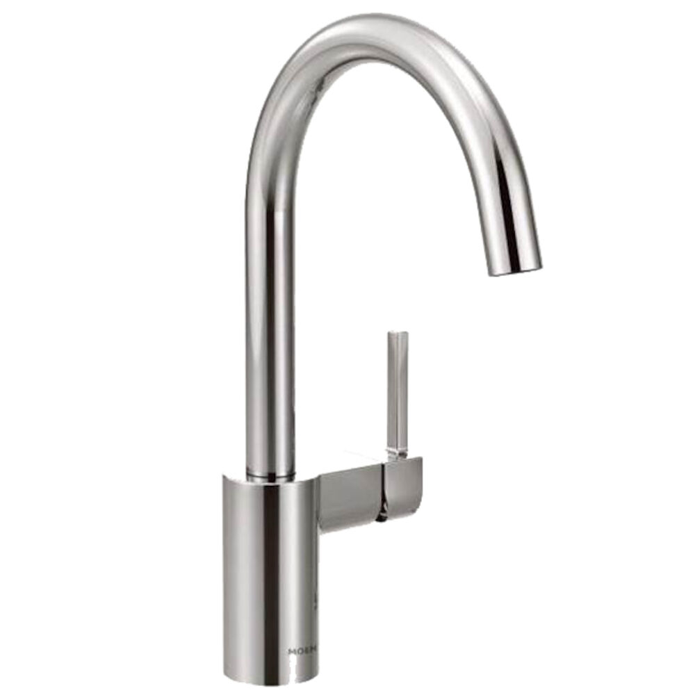 Moen® 7365 Align™ Kitchen Faucet, 1.5 gpm, Chrome Plated, 1 or 3 Faucet Holes, 1 Handle, Domestic