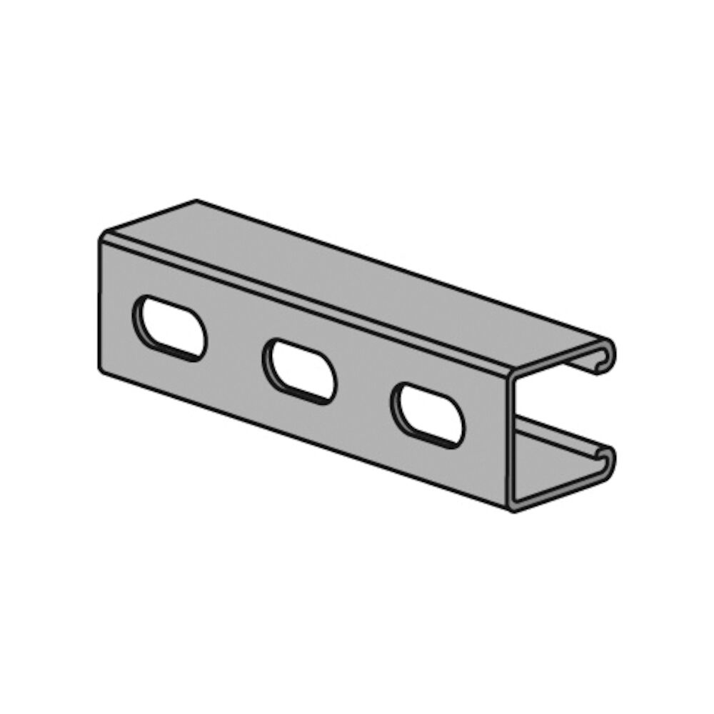 Anvil-Strut™ 2400001307 FIG AS 200EH Channel, 1-5/8" W x 1-5/8" Dx10' Lx12 ga THK, Domestic