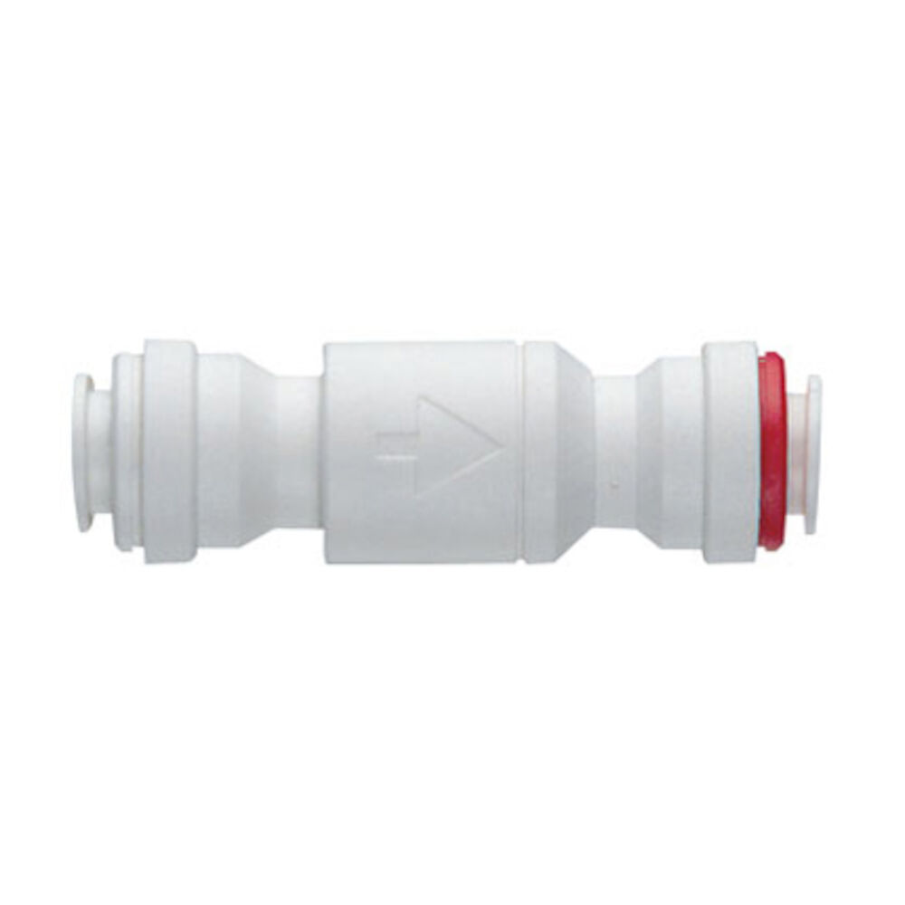 John Guest® 1/2SCV Single Check Valve, 1/2 in, Tube OD, Acetal Body