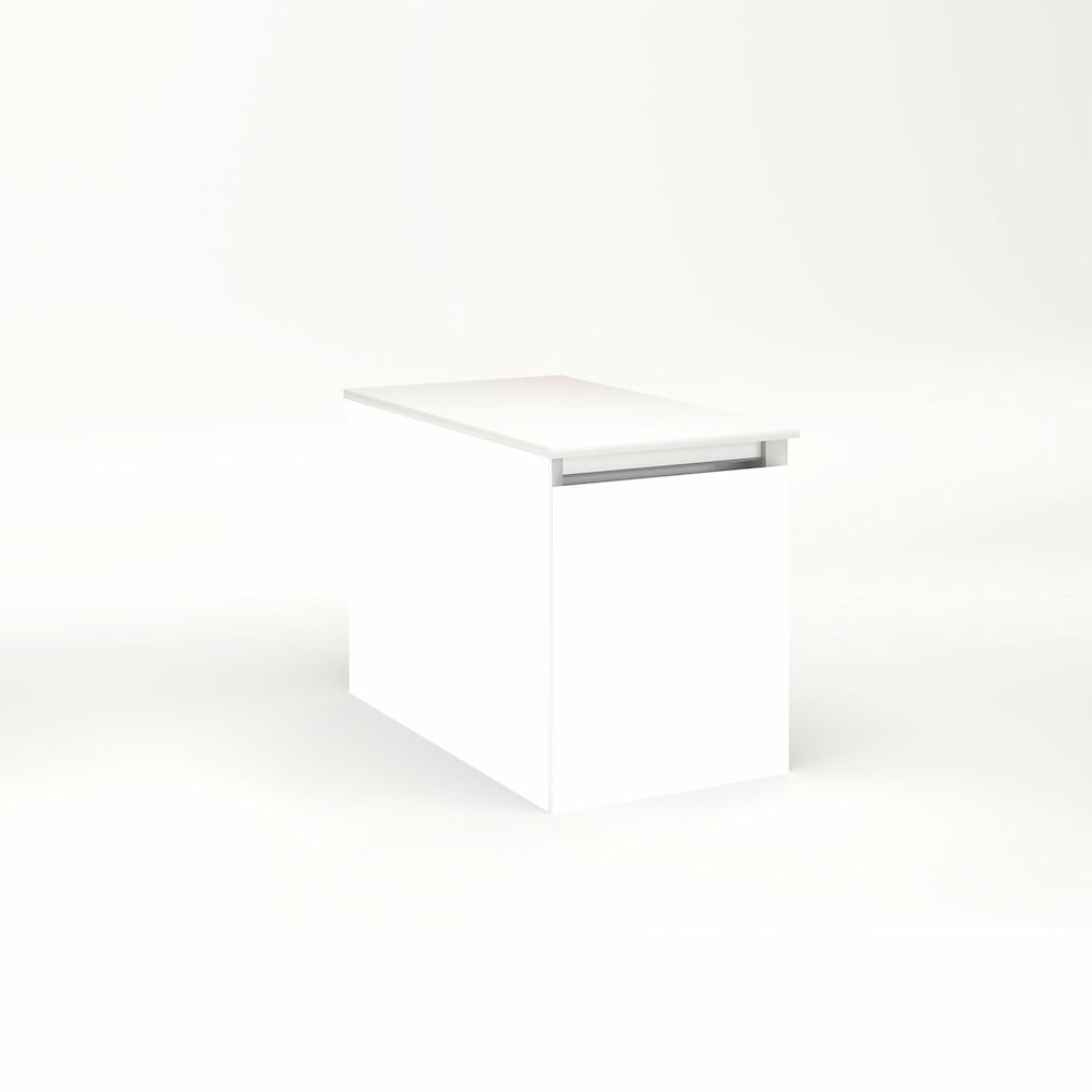 VM12H2D21F21N Cartesian 12-1/8" x 15" x 21-3/4" Vanity with Single Drawer, White