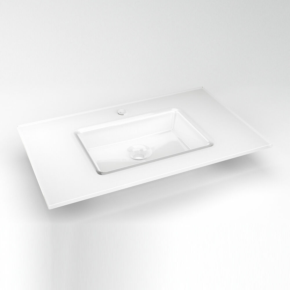 TC31UCN21-1 31X19 WHT 1H GLASS SINK