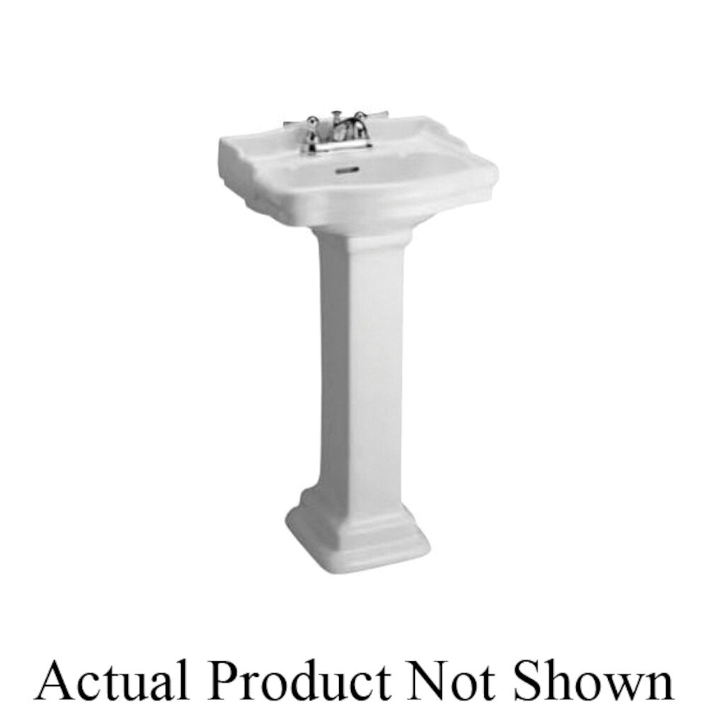 Barclay C/3-860WH Small Column Only, Lavatory Sink, White, Vitreous China, Import