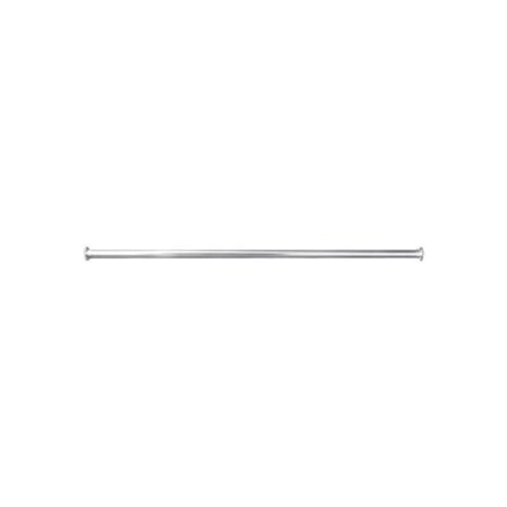 Barclay 4100-60-CP Straight Shower Rod, 1" Dia x 60" L Rod/Track, Solid Brass, Polished Chrome, Domestic