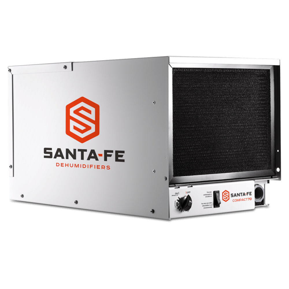 Santa Fe 4033600 Compact70 Dehumidifier, 70 pt/Day, 115 V, 5.1 A, 150 cfm, R-410A