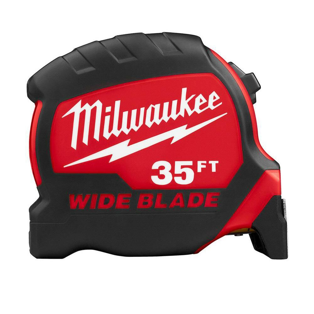 Milwaukee® Tool 48-22-0235 Wide Blade Measuring Tape, 35 ft. x 1.3 in., Anti-tear coating
