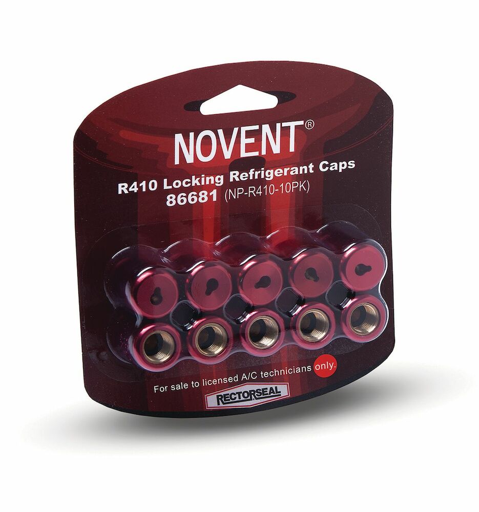 86681 NOVENT Pink R410 Cap 1/4" Thread, 10 pk
