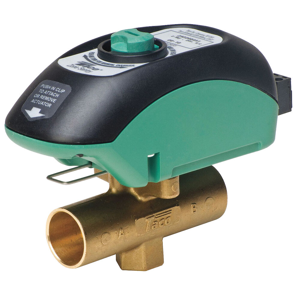 Taco® Z050C2-2 Zone Sentry® 1/2" 2-Way Hydronic Zone Valve, Sweat, 300 psi, 24V