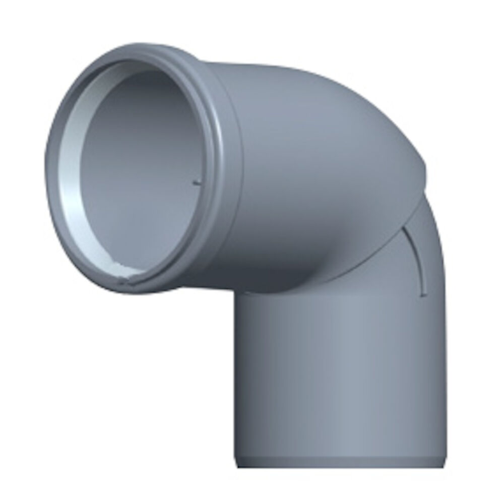 Centrotherm ISELS0287 87-Elbow w/ Long Socket, 2"